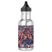 Cherry Blossom en Blue Sky Spring Floral Waterfles (Rechts)