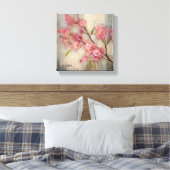 Cherry Blossom en Branch Canvas Afdruk (Insitu (Slaapkamer))