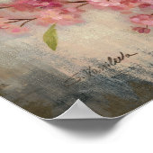 Cherry Blossom en Branch Poster (Hoek)