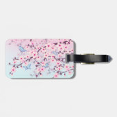 Cherry Blossom en Butterflies Bagagelabel (Achterkant horizontaal)