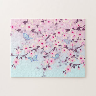 Cherry Blossom en Butterflies Legpuzzel