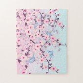 Cherry Blossom en Butterflies Legpuzzel (Verticaal)