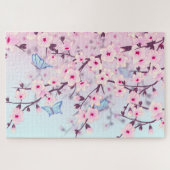 Cherry Blossom en Butterflies Legpuzzel (Horizontaal)