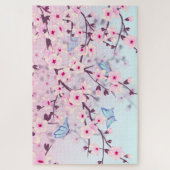 Cherry Blossom en Butterflies Legpuzzel (Verticaal)