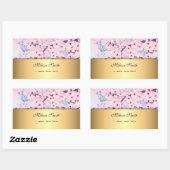 Cherry Blossom en Butterflies Rechthoekige Sticker (Vel)