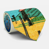 Cherry Blossom en de berg Fuji 1838 Stropdas (Opgerold)