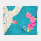 Cherry Blossom en Dove Fleece Deken (Voorkant (Horizontaal))