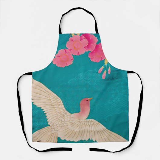 Cherry Blossom en Dove Schort (Voorkant)