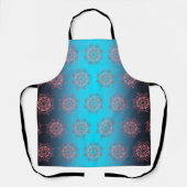 Cherry Blossom en Goldfish in blue Schort (Voorkant)