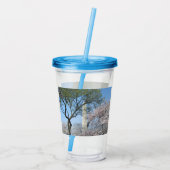 Cherry Blossom en het Washington Monument in DC Acryl Drinkbeker (Achterkant)