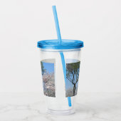 Cherry Blossom en het Washington Monument in DC Acryl Drinkbeker (Links)