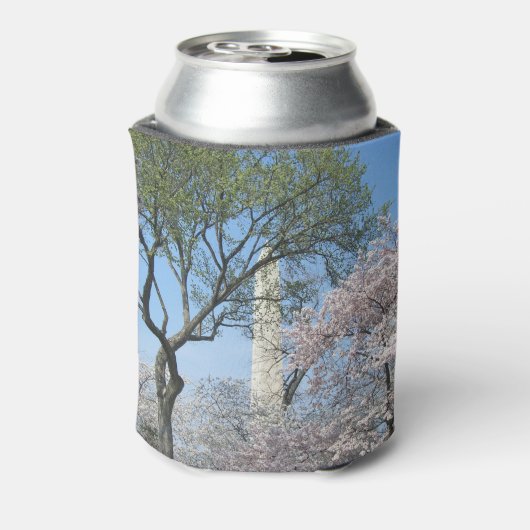Cherry Blossom en het Washington Monument in DC Blikjeskoeler (Blikje Achterkant)