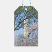 Cherry Blossom en het Washington Monument in DC Cadeaulabel (Voorkant)