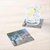 Cherry Blossom en het Washington Monument in DC Kartonnen Onderzetters (Insitu)