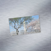 Cherry Blossom en het Washington Monument in DC Magnetisch Visitekaartje (Voorbeeld)