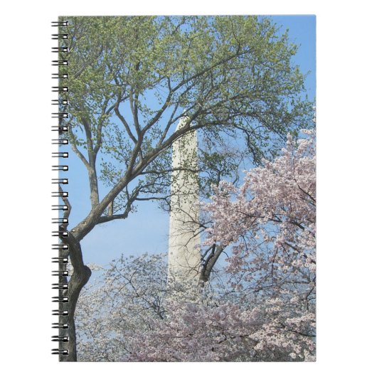Cherry Blossom en het Washington Monument in DC Notitieboek (Voorkant)