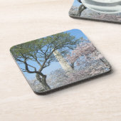 Cherry Blossom en het Washington Monument in DC Onderzetter (Linkerzijde)