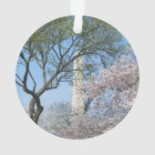Cherry Blossom en het Washington Monument in DC Ornament (achterkant)
