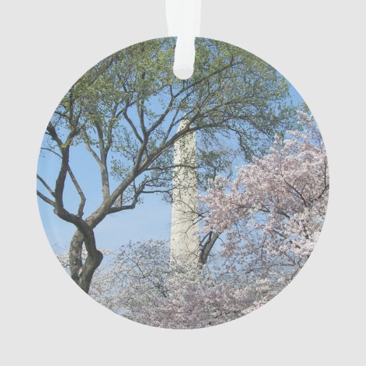 Cherry Blossom en het Washington Monument in DC Ornament (achterkant)