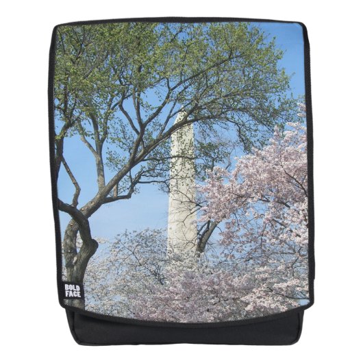 Cherry Blossom en het Washington Monument in DC Rugtassen (Voorkant)