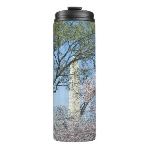 Cherry Blossom en het Washington Monument in DC Thermosbeker