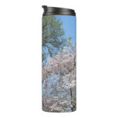 Cherry Blossom en het Washington Monument in DC Thermosbeker (Geroteerd rechts)
