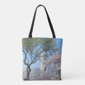 Cherry Blossom en het Washington Monument in DC Tote Bag (Achterkant)
