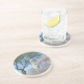 Cherry Blossom en het Washington Monument in DC Zandsteen Onderzetter (Zijkant)