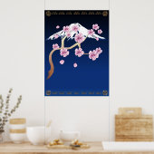 Cherry Blossom en Mt. Fuji Poster (Keuken)