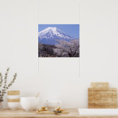 Cherry Blossom en Mt. Fuji Poster (Keuken)