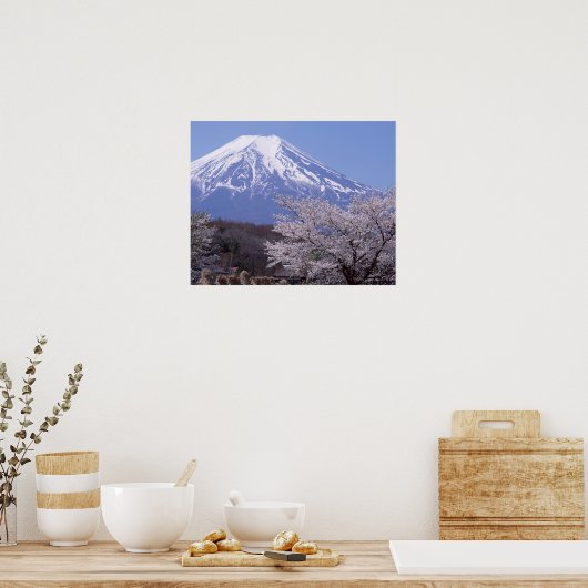 Cherry Blossom en Mt. Fuji Poster (Keuken)