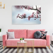 Cherry Blossom en Sky Canvas Afdruk (Insitu (Woonkamer))