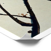 Cherry Blossom en Small Bird Poster (Hoek)