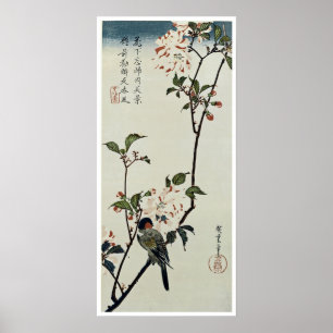 Cherry Blossom en Small Bird Poster