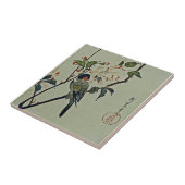 Cherry Blossom en Small Bird Tegeltje (Zijkant)