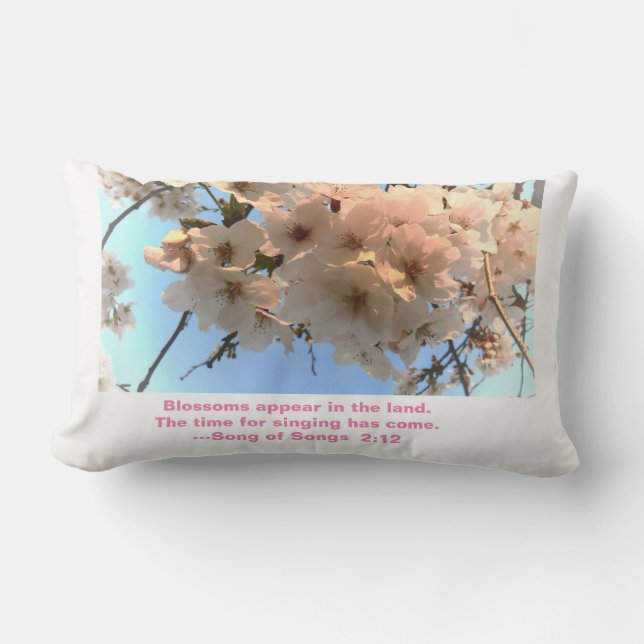 Cherry Blossom en Song of Sangen Pillow Kussen (Voorkant)