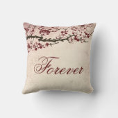 Cherry Blossom en Tortelduifjes Kussen (Achterkant)