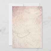 Cherry Blossom en Tortelduifjes sparen Datum 2 Save The Date (Achterkant)