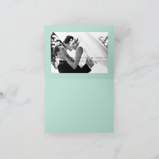 Cherry Blossom en Tortelduifjes Whimsical Wedding Bedankkaart (Binnen)