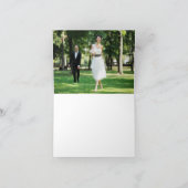 Cherry Blossom en Tortelduifjes Whimsical Wedding Bedankkaart (Binnen)