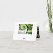 Cherry Blossom en Tortelduifjes Whimsical Wedding Bedankkaart (Achterkant)