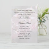 Cherry Blossom en Verse Wedding II Kaart (Staand voorkant)