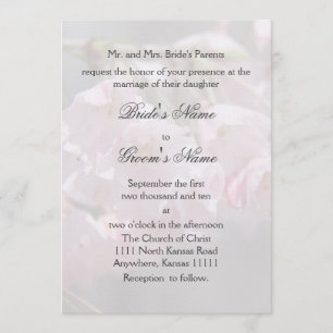 Cherry Blossom en Verse Wedding II Kaart