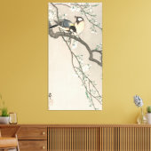 Cherry Blossom en vogelschilderingen Canvas Afdruk (Insitu (Woonkamer))