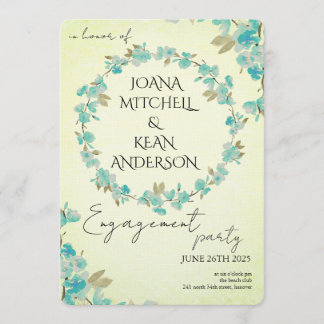 Cherry Blossom Engagement Party Invitation Kaart
