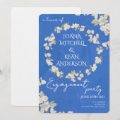 Cherry Blossom Engagement Party Invitation Kaart (Voorkant / Achterkant)