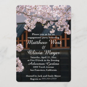 Cherry Blossom Engagement Party - Uitnodiging