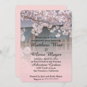 Cherry Blossom Engagement Party - Uitnodiging (Voorkant / Achterkant)
