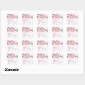 CHERRY BLOSSOM ENVELOPE SEAL VIERKANTE STICKER (Vel)