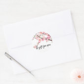 Cherry Blossom Envelope Seal Wedding Favor Sticker (Envelop)